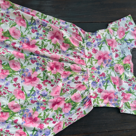 The Children's Place NWT Size XXL Youth Pink and Purple Floral Dress - Picture 2 of 5